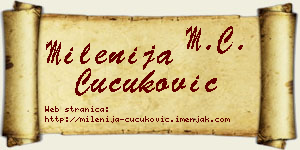 Milenija Čučuković vizit kartica